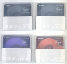 NEW LOT OF 4 Sony Minidiscs MD80 Color Collection 80 Minute Recordable MDW80CL