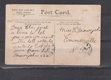 NEW SOUTH WALES, EMMAVILLE cds. 1906 inwards ppc., Ships, stamp removed.