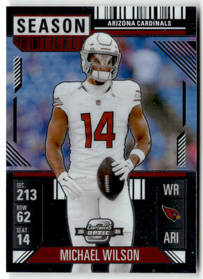 Panini Football NFL Contenders Optic 2024 No. 2 Michael Wilson Season Ticket