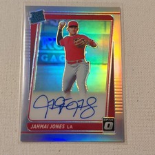 2021 Donruss Optic Rated Rookie Signatures Jahmai Jones On Card Auto RRS-JJ. rookie card picture