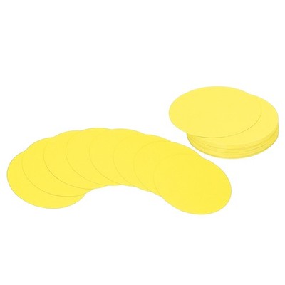 3inch Circle Card Stock, 36Pcs Round Shape Cutouts Paper, Yellow