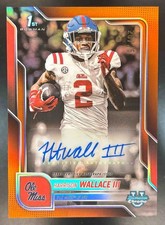 2025 Bowman Chrome University Harrison Wallace III Prospect Auto Orange /25