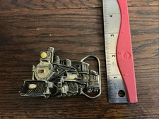 Vintage 1981 The Great American Buckle Co #275 Train/Locomotive Belt Buckle 1024