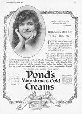 POND'S Vanishing & Cold Creams: Does Your Mirror Tell You So Antique Advert 1925