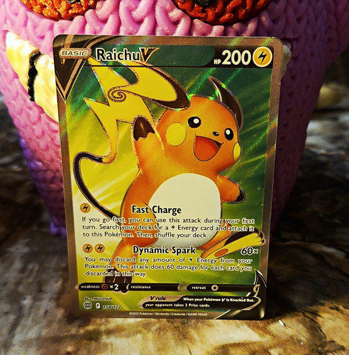 Pokemon TCG Raichu V 158/172 Brilliant Stars UR Holo Full Art Eng