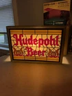 VINTAGE HUDEPOHL BEER LIGHT UP SIGN 13” X 9” CINCINNATI OHIO