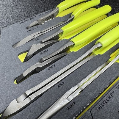 Snap-on Tools USA NEW HI VIZ YELLOW 12-Piece Essential Pliers