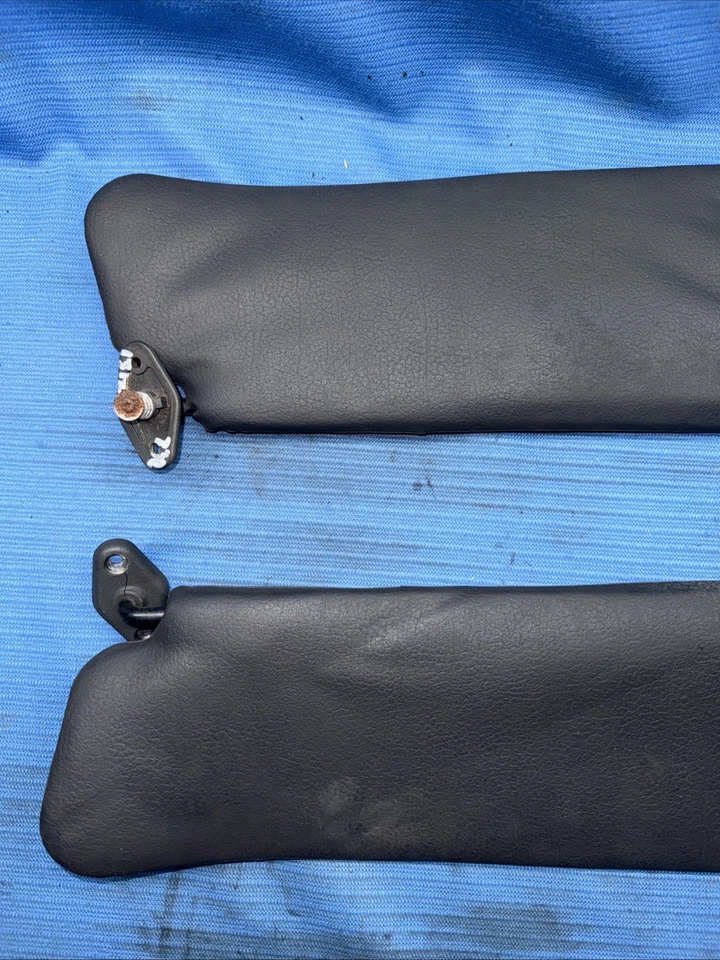 Juego de parasol 90-96 Nissan 300zx Z32 negro parasoles izquierdo derecho viseras OEM Foto 2 de 4