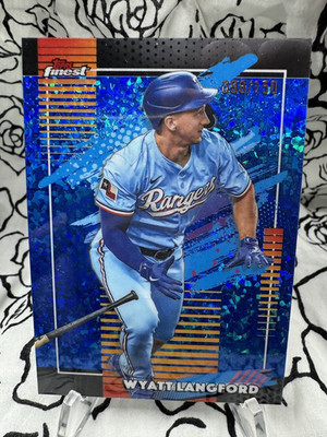 Wyatt Langford - #098/150 - UNCOMMON BLUE MINI-DIAMOND - 2026 Topps Finest - 178