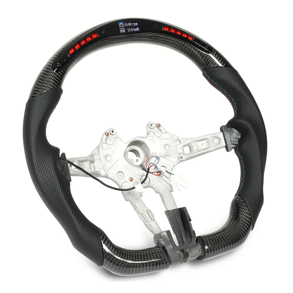 Carbon Fiber LED Steering Wheel For M5 M6 F10 F12 F13 F06 - Image 4 of 4