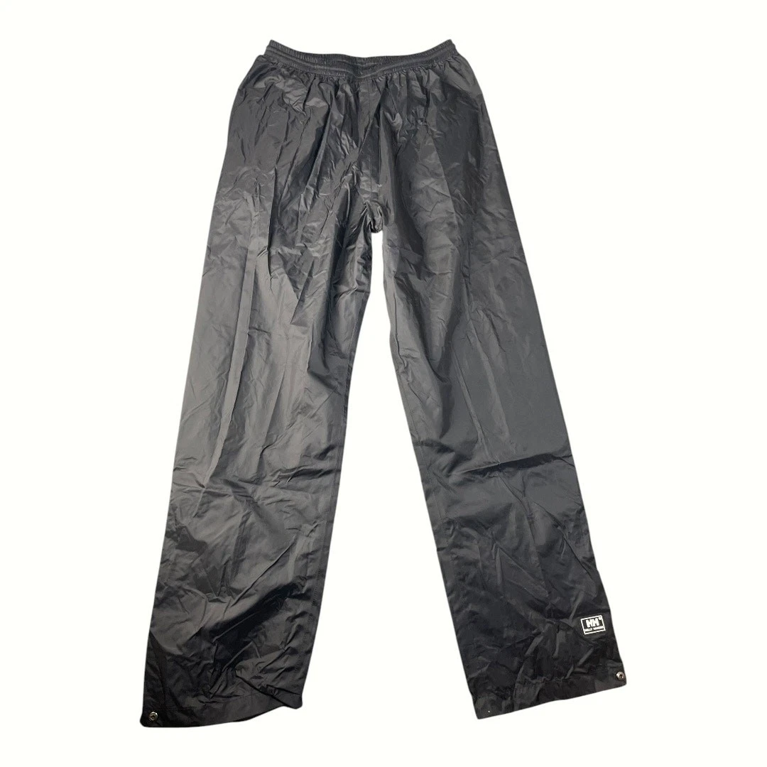Helly Hansen Packable Men’s Elastic Waist Black Rain Pants Size-Medium