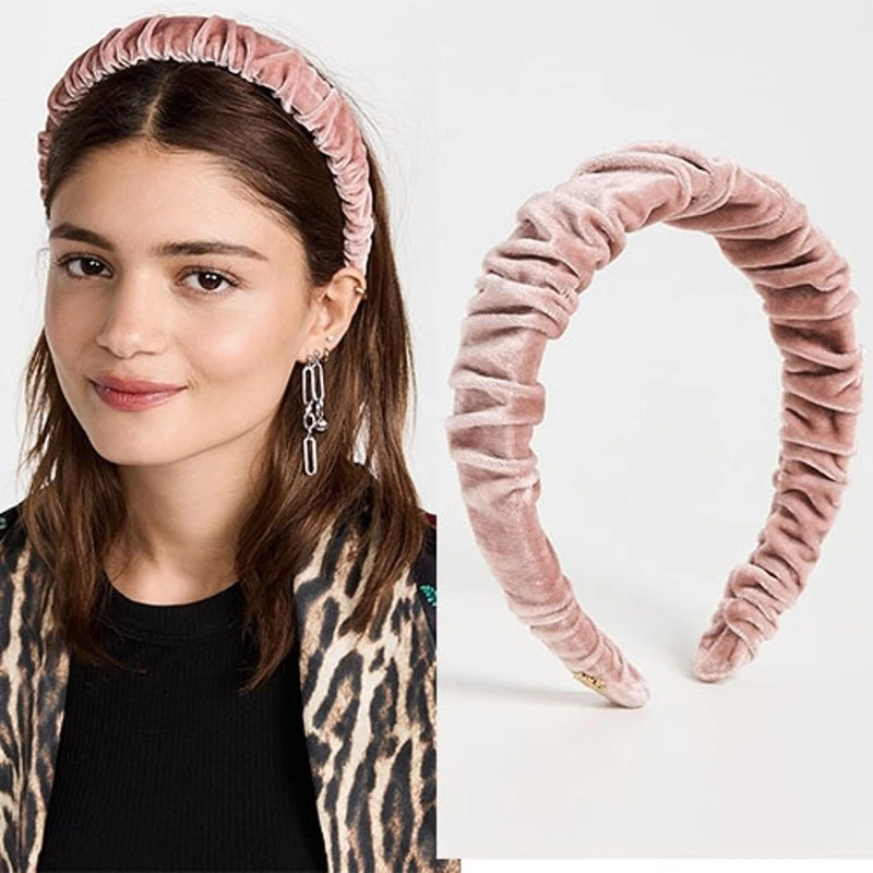Pink Velvet Headband Hair Accessories for Women for sale | eBay display picture 1