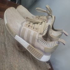 Adidas NMD_R1 PK Linen Khaki Off White Primeknit BY1912 9.5 Men's Shoes