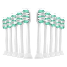 Toothbrush Heads 10 Pack for AquaSonic Black Series for Vibe Series Black Ser...