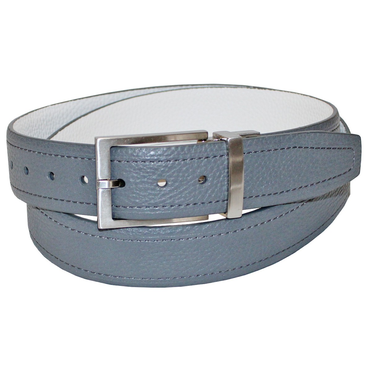 Greg Norman Golf Men's Reversible Textured Leather Belt, NEW