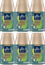 6 Glade Automatic Spray Refill, Bergamot  Eucalyptus Scent, Limited Edition Air