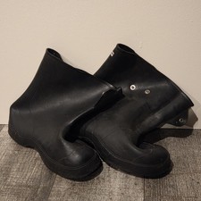 Vintage LaCrosse "MADE IN USA" Black Rubber Overshoes Work Farm Hunting Size 12
