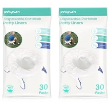 60 Counts Disposable Potty Liners compatible with OXO Tot 2-in-1 Go Potty,