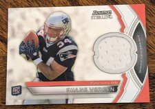 SHANE VEREEN 2011 BOWMAN STERLING ROOKIE RELIC #BSR-SV NEW ENGLAND PATRIOTS