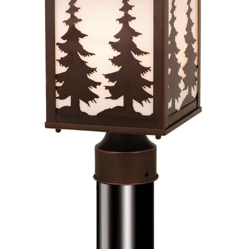 Yosemite 1-Light Outdoor Post in Rustic and Rectangular Style 14 Inches Tall and - Picture 3 of 4