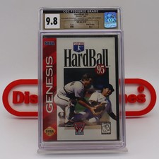 Sega Genesis HARDBALL '95 1995 BASEBALL -CGC GRADED 9.8 A++ NEW Sealed POP ZERO!