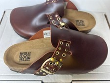 La Redoute Collection Leather Mules - Womens Size UK 3.25  EU 36 - Brown - New