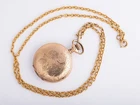 Antique Elgin Grade 320 Pocket Watch OS 7J w/Gold Filled Hunting case & Chain!