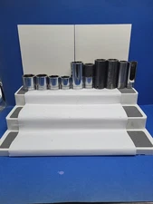 Snap On Tools SAE American Sockets 6 Point Short Deep Chrome Impact Repair USA