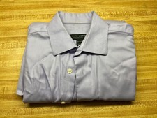 Pronto Uomo Dress Shirt Mens Button Down Long Sleeve 15 1/2 - 34/35 Cotton