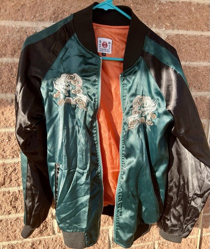 Vintage SUKAJAN HOSHIHIME DRAGON JAPAN Bomber Jacket YAKUZA