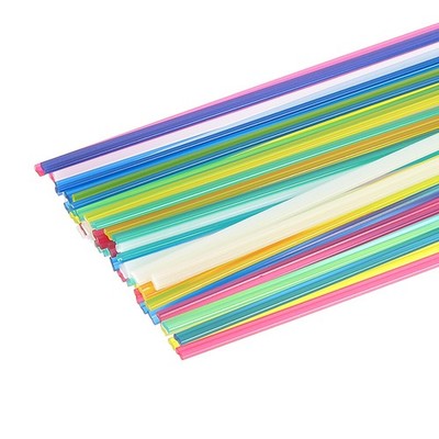 1set(50pcs) PP Plastic Welding Rods 10inch Welding Strips, Mixed Color