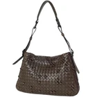 Bottega Veneta One Shoulder Leather Brown Shoulder Bag #BS3617