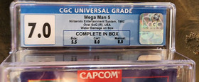 Mega Man 5 NES CIB Graded 7.0 CGC