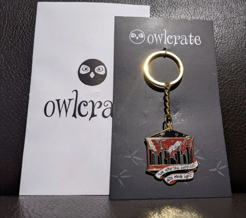 Owlcrate Book Box This Savage Song Keychain