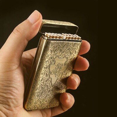 lucifer cigarette case Peaky Blinders Style Cigarette Case Retro Metal Portable 16 Cigarettes Box