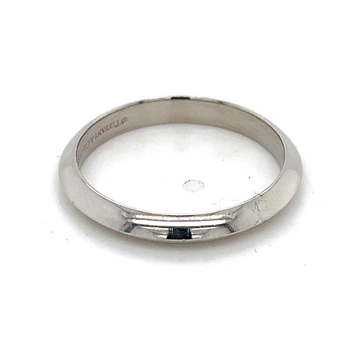 アクセサリー Tiffany & co. Vintage Knife Edge Ring Tiffany & Co. Platinum Knife Edge Wedding Band Ring Size 8