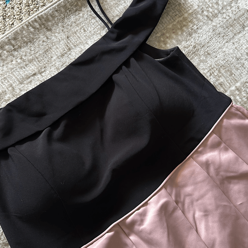 NW woman Size 16W Blush pink and black formal wear dress Gown - Picture 6 of 9