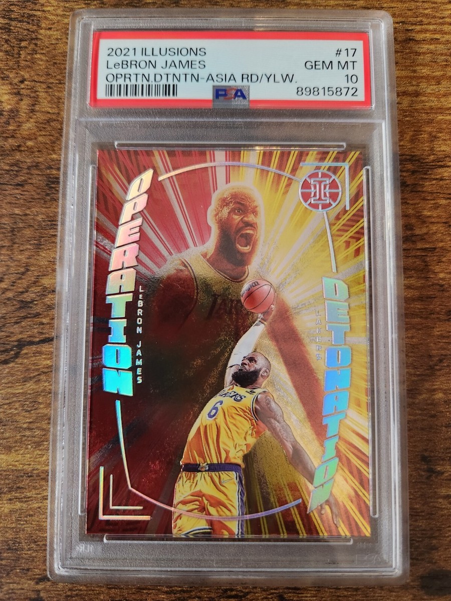 2021-22 Illusions LeBron James Operation Detonation Asia Red