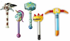 FORTNITE Inflatable Pickaxe Fancy Dress Gaming Pick Axe Death Valley Rainbow etc