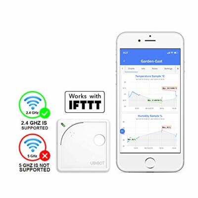 Ubibot WS1 WiFi Temperature & Humidity Ambient Sensor 24/7 Monitoring & Alerts