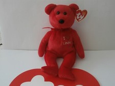 TY RETIRED Beanie Baby / Babies Bear I Love Canada  MWMT
