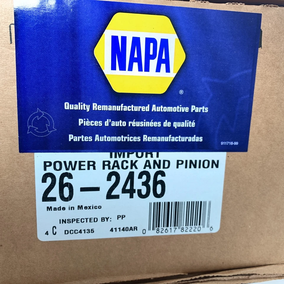 Rack e pinhão NAPA Reman 26-2436 para 06-10 Kia Optima - Imagem 2 de 4