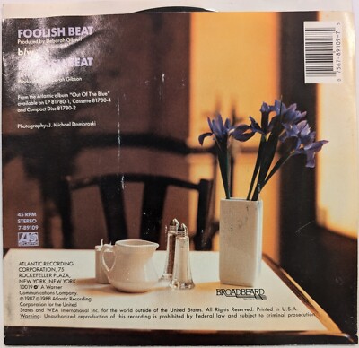 Debbie Gibson – Foolish Beat – Atlantic – 7-89109 – 1988 45 RPM 7