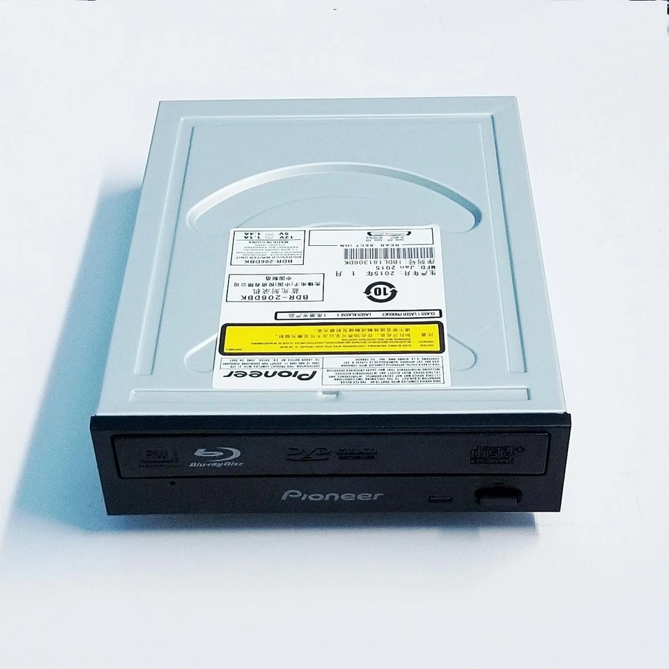 Pioneer BDR-206DBK 12X Blu-ray BD-R SATA BD DVD CD Drive Burner Writer 3D Player - Image 3 of 4