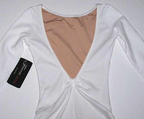 Theatricals Dancewear Leotard Bodysuit Long Sleeve V-Back TH5560 New Nwt Girl - Picture 3 of 9