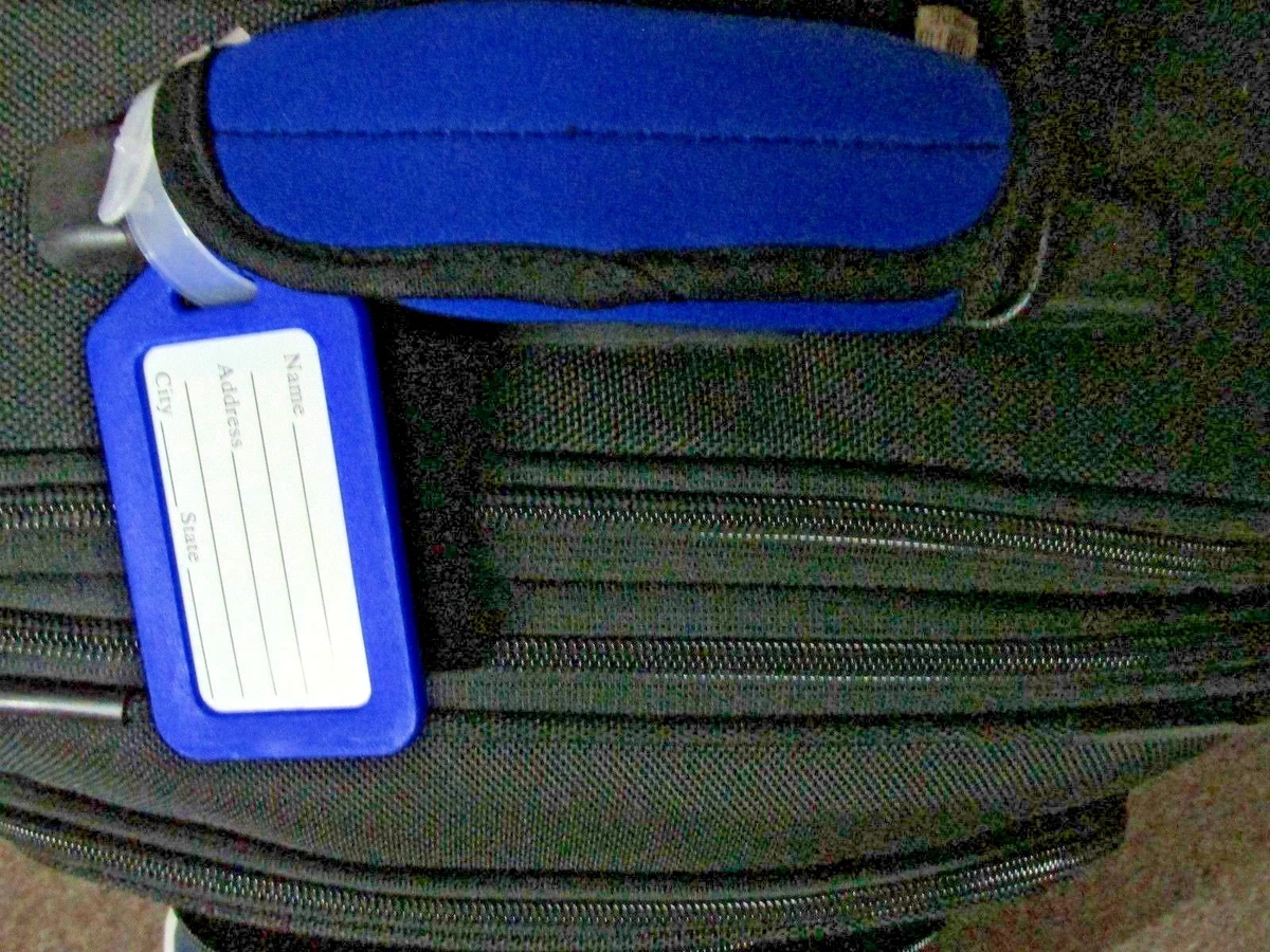 LUGGAGE TAG HANDLE GRIP BLUE COLOR NEOPRENE HANDLE WRAP