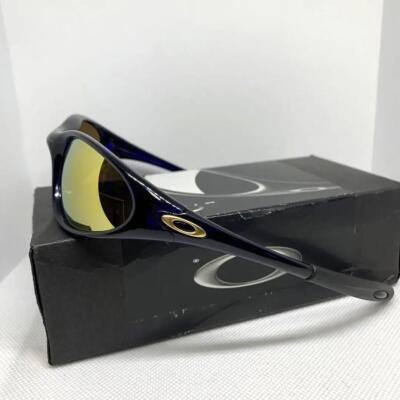 Oakley Minute 24K IRIDIUM Sunglasses Crystal Blue Frame with Box