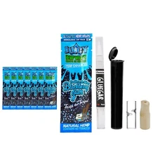 Juicy Hemp Wraps- 8 Pack- BlackBerry Jam- GlueGar OG 3ml, Glass & Wood Tips
