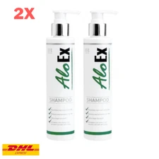 2x AloEx Hair Regrowth Shampoo Original Treat Hair Loss Detox Nourish 200ml