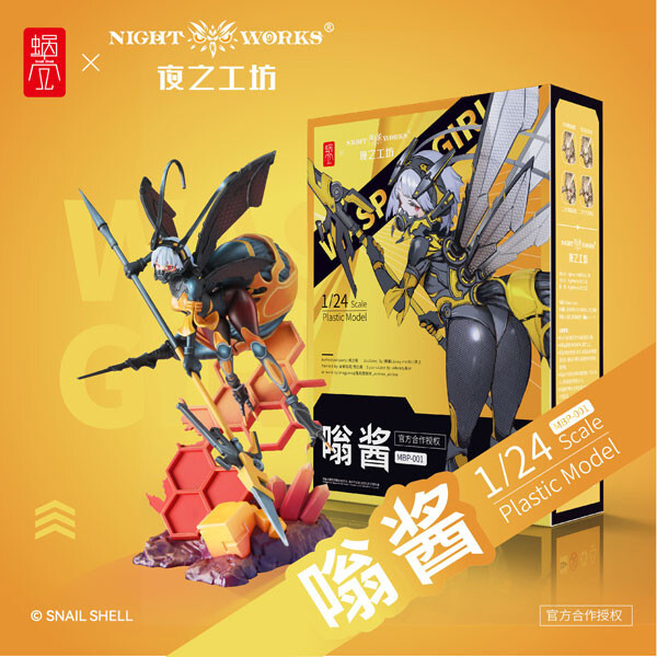 PSL Snail Shell Bun-chan / Ruririn 1/24 Unpainted Miniature from